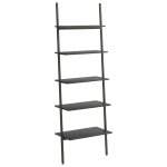Vidaxl �tag�re inclin�e � 5 niveaux noir 64x34x185, 5 cm