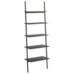 Vidaxl �tag�re inclin�e � 5 niveaux noir 64x34x185, 5 cm