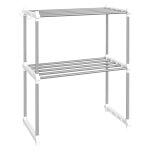 Vidaxl �tag�re pour micro - ondes blanc 51x27x63 cm aluminium
