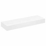 Vidaxl Étagère murale avec 1 tiroir mdf blanc rangement de livres / dvd Vidaxl Étagère murale avec 1 tiroir mdf blanc rangement de livres / dvd