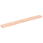 Vidaxl tagre murale 100x10x2 cm bois de chne massif non trait