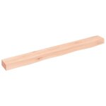 Vidaxl �tag�re murale 100x10x6 cm bois de ch�ne massif non trait�