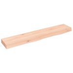 Vidaxl �tag�re murale 100x20x6 cm bois de ch�ne massif non trait�