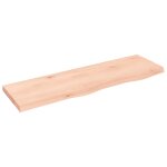 Vidaxl �tag�re murale 100x30x(2 - 4) cm bois de ch�ne massif non trait�