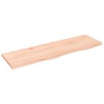 Vidaxl �tag�re murale 100x30x2 cm bois de ch�ne massif non trait�