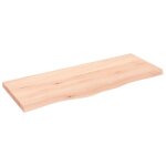Vidaxl Étagère murale 100x40x(2 - 4) cm bois de chêne massif non traité Vidaxl Étagère murale 100x40x(2 - 4) cm bois de chêne massif non traité