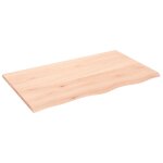 Vidaxl �tag�re murale 100x60x2 cm bois de ch�ne massif non trait�