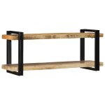 Vidaxl Étagère murale 110x33x45 cm bois de manguier massif brut Vidaxl Étagère murale 110x33x45 cm bois de manguier massif brut