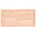 Vidaxl �tag�re murale 120x60x(2 - 4) cm bois de ch�ne massif non trait�