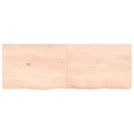 Vidaxl Étagère murale 140x50x(2 - 6) cm bois de chêne massif non traité Vidaxl Étagère murale 140x50x(2 - 6) cm bois de chêne massif non traité