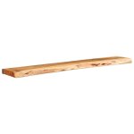 Vidaxl tagres murales 2 pcs 100x20x3, 5 cm bois massif d'acacia