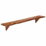 Vidaxl Étagères murales 2 pcs 110x20x18 cm bois massif d'acacia Vidaxl Étagères murales 2 pcs 110x20x18 cm bois massif d'acacia