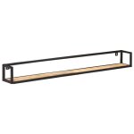 Vidaxl �tag�res murales 2 pcs 160 cm bois de manguier brut