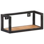 Vidaxl �tag�res murales 2 pcs 40 cm bois d'acacia massif