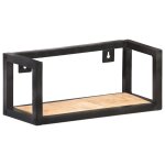 Vidaxl Étagères murales 2 pcs 40 cm bois de manguier brut Vidaxl Étagères murales 2 pcs 40 cm bois de manguier brut