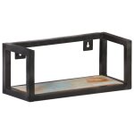 Vidaxl �tag�res murales 2 pcs 40 cm bois de r�cup�ration massif