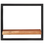 Vidaxl tagres murales 2 pcs 40x24x35 cm bois d'acacia et acier