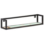 Vidaxl �tag�res murales 2 pcs 80 cm bois de r�cup�ration massif