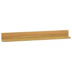 Vidaxl �tag�res murales 2 pcs 90x10x10 cm bois de teck massif