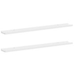 Vidaxl �tag�res murales 2 pcs blanc 100x9x3 cm