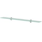 Vidaxl tagres murales 2 pcs verre 90 x 10 cm 8 mm