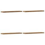Vidaxl �tag�res murales 4 pcs ch�ne artisanal 40x10x1, 5 cm