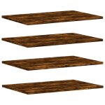 Vidaxl �tag�res murales 4 pcs ch�ne fum� 60x40x1, 5cm bois d'ing�nierie