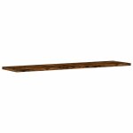 Vidaxl �tag�res murales 4 pcs ch�ne fum� 80x20x1, 5cm bois d'ing�nierie