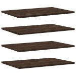 Vidaxl tagres murales 4 pcs chne marron 60x40x1, 5cm bois ingnierie