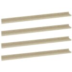 Vidaxl �tag�res murales 4 pcs ch�ne sonoma 100x9x3 cm