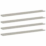 Vidaxl �tag�res murales 4 pcs gris b�ton 115x9x3 cm