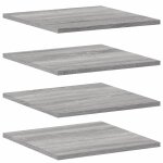 Vidaxl tagres murales 4 pcs sonoma gris 40x40x1, 5 cm bois ingnierie