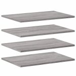 Vidaxl tagres murales 4 pcs sonoma gris 60x40x1, 5 cm bois ingnierie