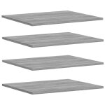 Vidaxl tagres murales 4 pcs sonoma gris 60x50x1, 5 cm bois ingnierie
