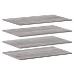 Vidaxl tagres murales 4 pcs sonoma gris 80x50x1, 5 cm bois ingnierie