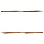 Vidaxl �tag�res murales 4 pcs vieux bois 60x30x1, 5cm bois d'ing�nierie