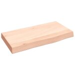 Vidaxl �tag�re murale 40x20x4 cm bois de ch�ne massif non trait�