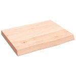 Vidaxl Étagère murale 40x30x(2 - 4) cm bois de chêne massif non traité Vidaxl Étagère murale 40x30x(2 - 4) cm bois de chêne massif non traité