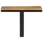 Vidaxl tagre murale 40x30x32 cm bois massif de manguier et fer