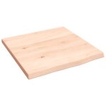 Vidaxl �tag�re murale 40x40x2 cm bois de ch�ne massif non trait�