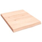 Vidaxl Étagère murale 40x50x(2 - 4)cm bois de chêne massif non traité Vidaxl Étagère murale 40x50x(2 - 4)cm bois de chêne massif non traité