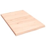 Vidaxl �tag�re murale 40x60x2 cm bois de ch�ne massif non trait�