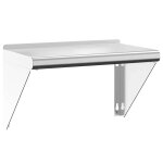 Vidaxl �tag�re murale 50x30x31 cm argent� acier inoxydable