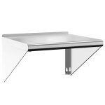 Vidaxl tagre murale 50x45x31 cm argent acier inoxydable