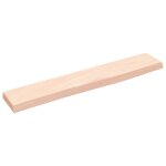 Vidaxl Étagère murale 60x10x2 cm bois de chêne massif non traité Vidaxl Étagère murale 60x10x2 cm bois de chêne massif non traité