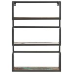 Vidaxl �tag�re murale 60x20x85 cm bois de r�cup�ration massif