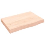 Vidaxl �tag�re murale 60x40x(2 - 6) cm bois de ch�ne massif non trait�