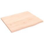 Vidaxl Étagère murale 60x50x2 cm bois de chêne massif non traité Vidaxl Étagère murale 60x50x2 cm bois de chêne massif non traité