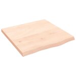Vidaxl �tag�re murale 60x60x(2 - 4) cm bois de ch�ne massif non trait�