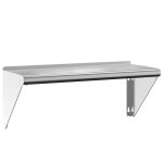 Vidaxl �tag�re murale 75x30x31 cm argent� acier inoxydable